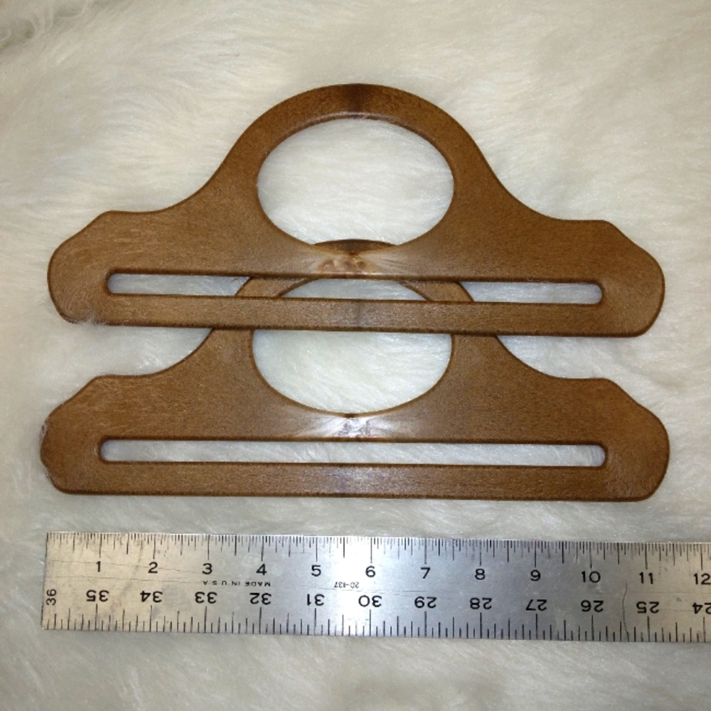 MACRAME Purse handles, approximately 12"×5"